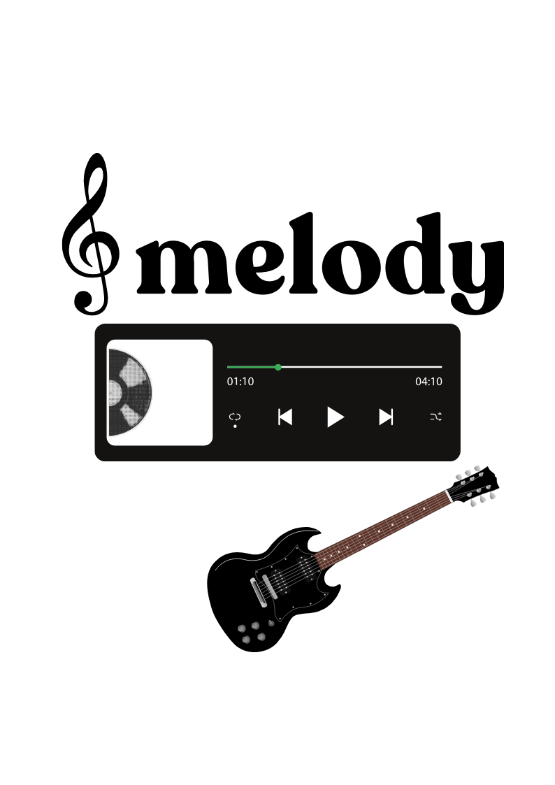 Ilustrasi headphone musik